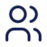 Zwei Personenumrisse Icon